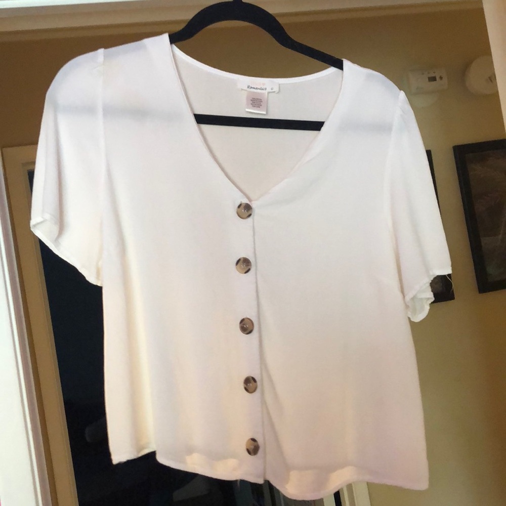 White Buttoned Blouse
